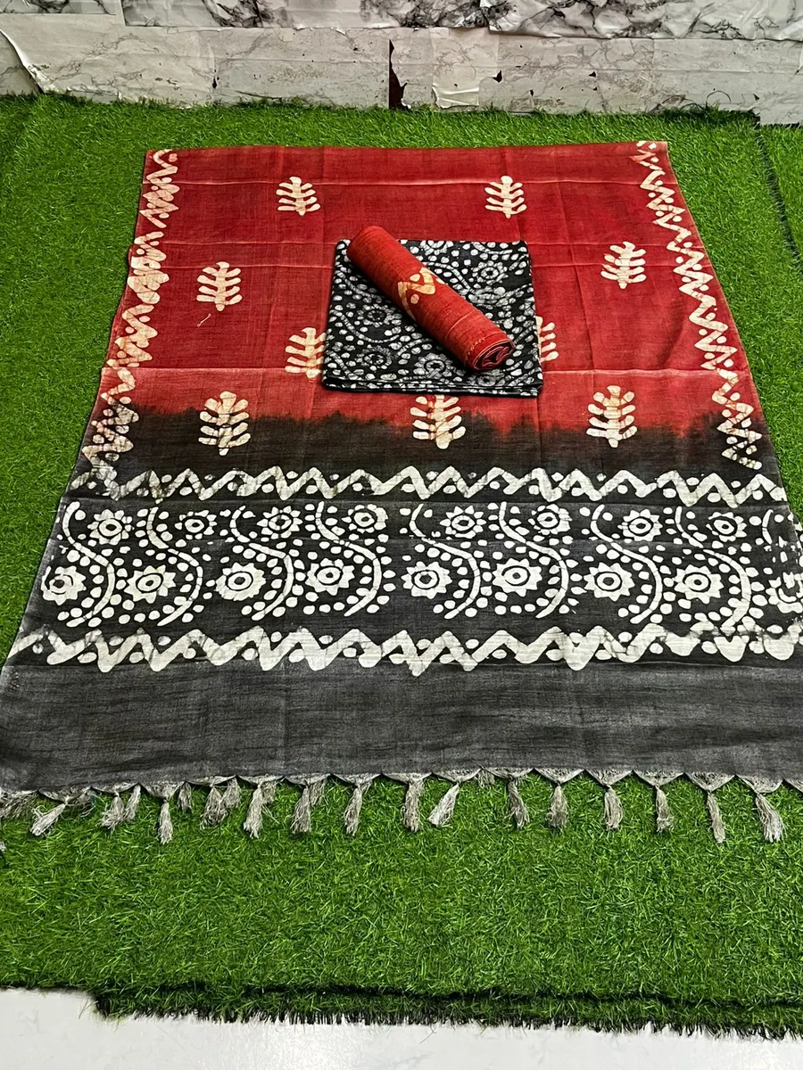 Timeless Dupion Silk Batik Elegance
